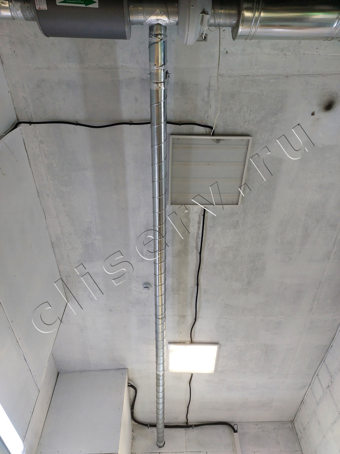 Пекарня Буханка ЖК Ильинские луга: монтаж вентиляции